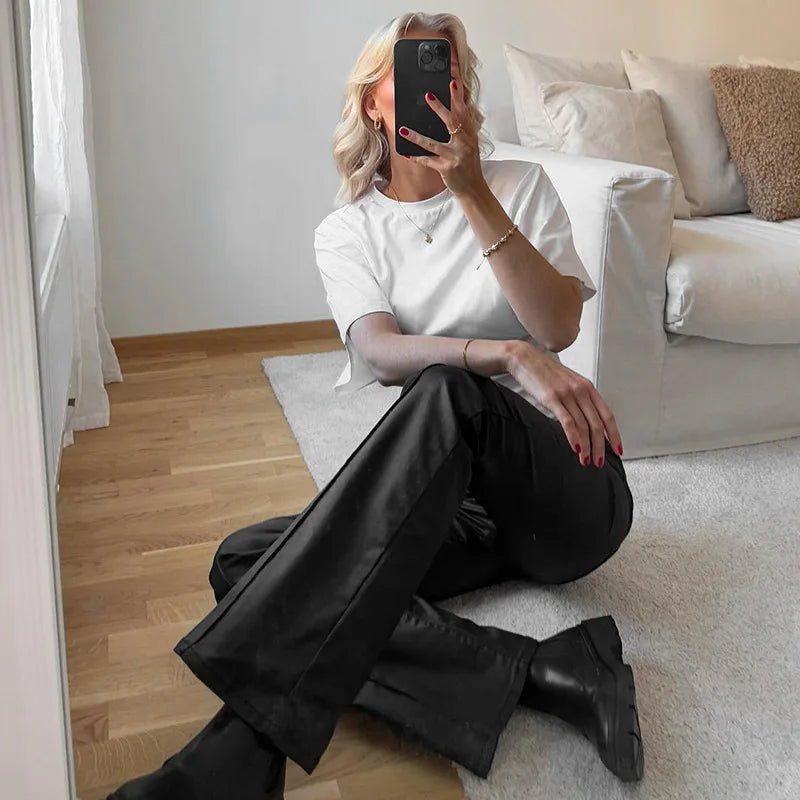 Fashion Casual Solid Gray Cropped T-shirt 2026 Woman Clothes O-neck Corset Tops Streetwear Girls Spring Summer Short Tee Shirts