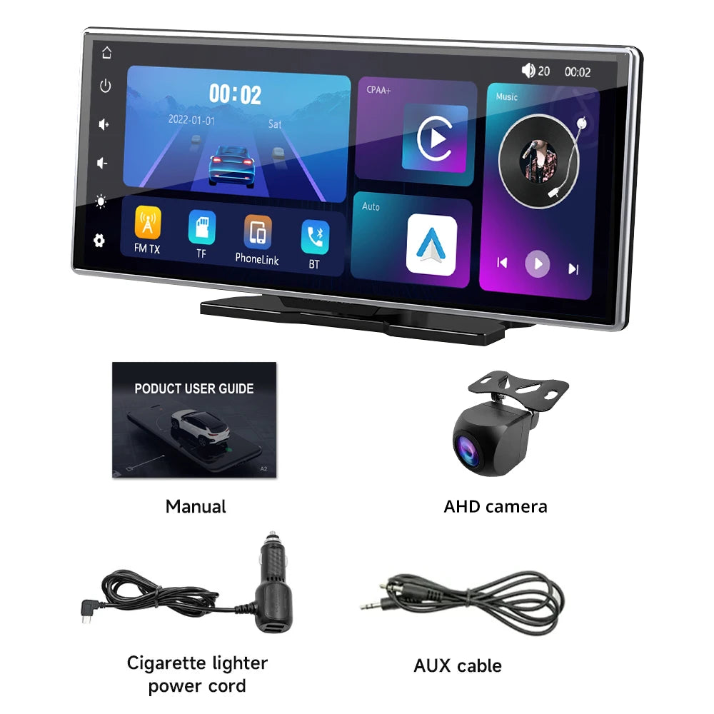 11.26" Universal Portable Wireless CarPlay & Android Auto Screen
