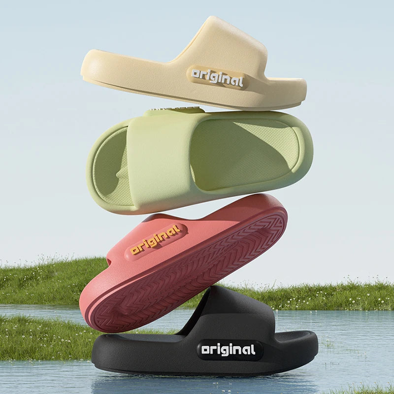 Women's cloud platform slides, soft pillow sandals — view 2 of 18