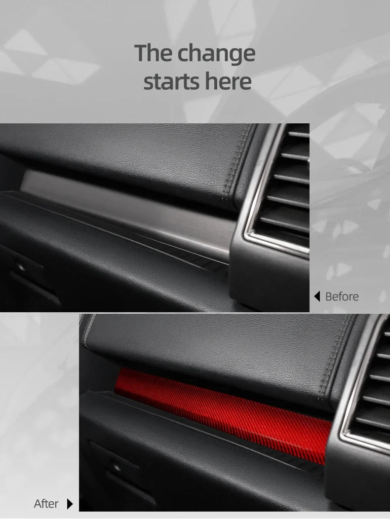 Carbon-Fiber Dashboard Panel Trim for Ford F-150 SVT Raptor 2015–2020