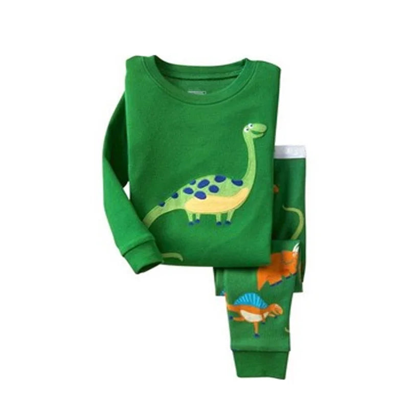 Kids Animal Embroidered Pajama Set - Soft Two-Piece Sleepwear - photo 27