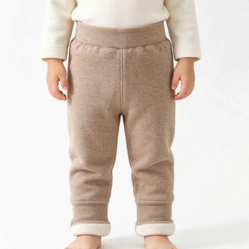 Kids Fleece Thermal Leggings - Thick Warm Inner Pants
