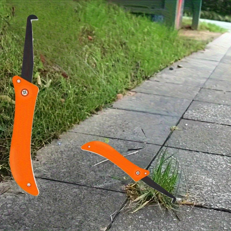 Foldable Garden Weed Control Tool — Lightweight Metal Weeder