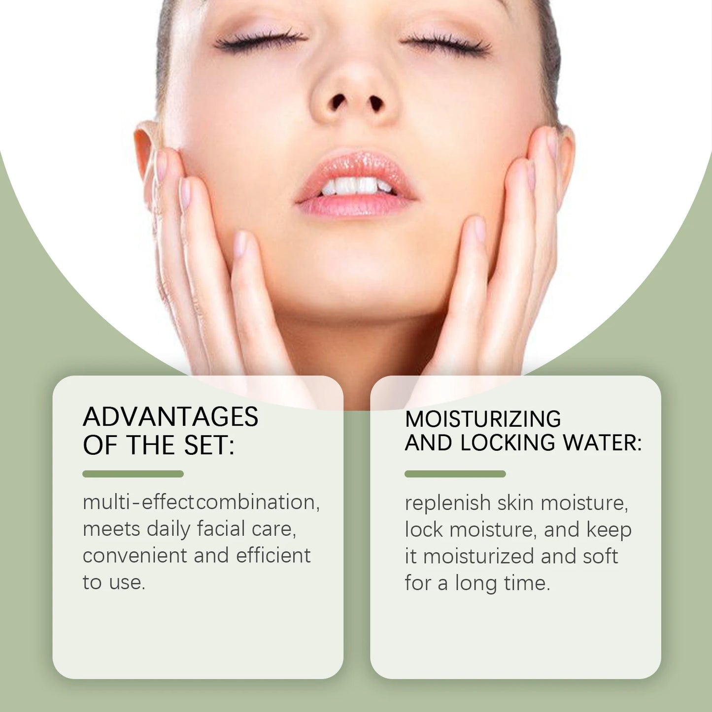 Olive Oil Facial Skincare Set, Hydrating & Soothing Dry Skin Care, Elasticity Boosting Treatment, Complete Routine