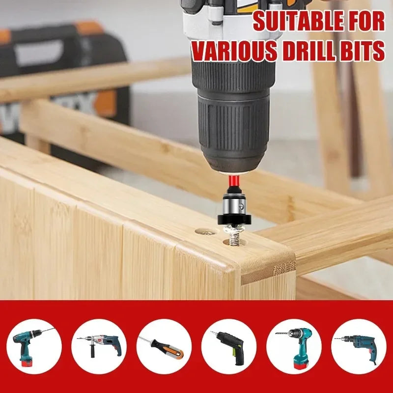10/1x Magnetic Positioning Screwdriver Bits Hex Shank S2 Drywall Screw Bits for Batch Head Drilling Tools Gypsum Board Locating