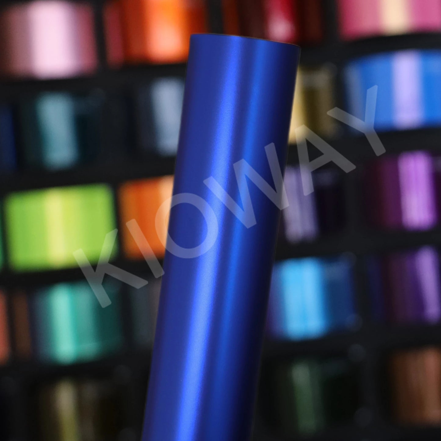 Matte Chrome Blue PET Vinyl Car Wrap Film