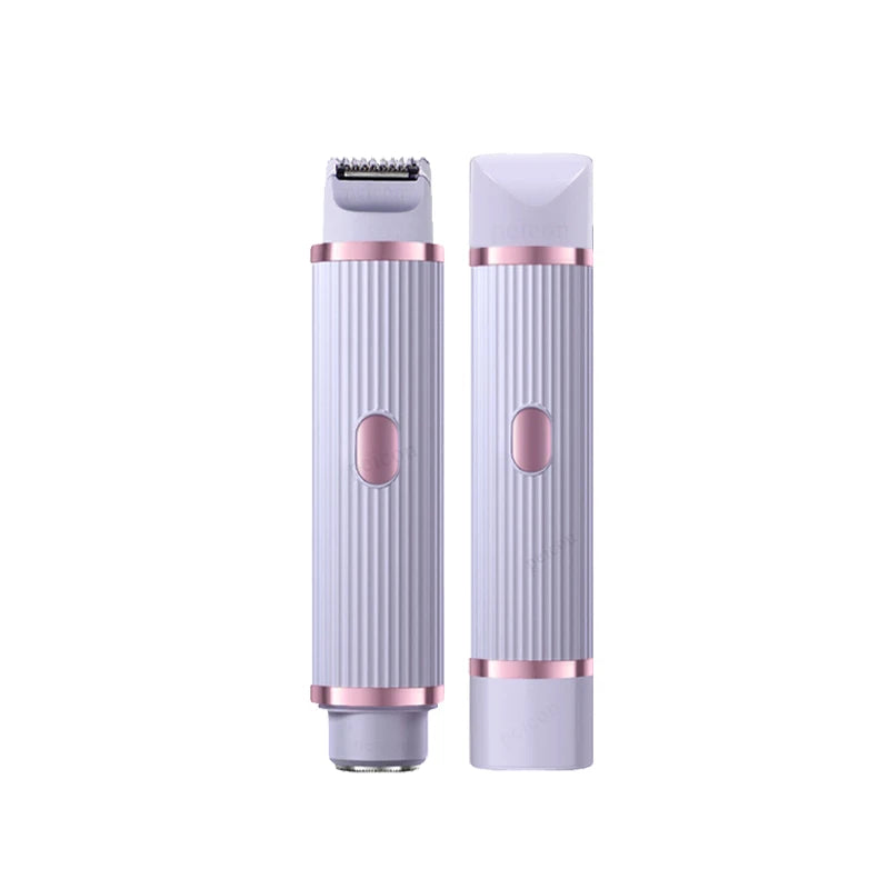 Electric Razors for Women Waterproof  Bikini Trimmer Face Shaver for Underarms Legs Ladies Body Trimmer Hair Removal Pink Purple