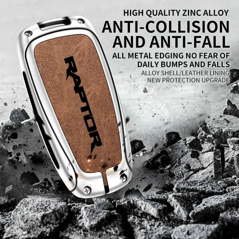 Zinc Alloy Remote Key Fob Cover for Ford F-150 / Raptor