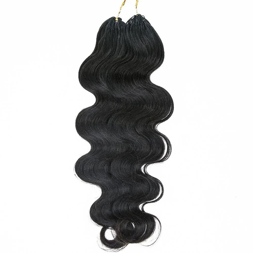 12A Knotless Pre Separated Body Wave Feather Crochet Human Hair 100% Raw Real Hair Extensions For Braiding Twist Feather Line