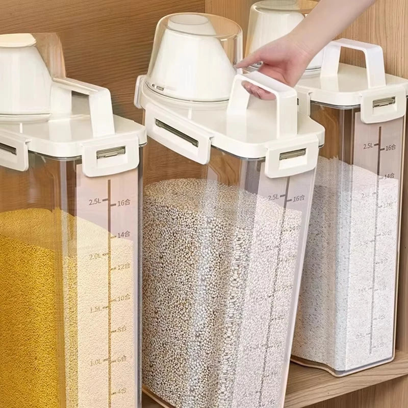 Sealed Dry Food Storage Container - Rice, Flour & Grain Box