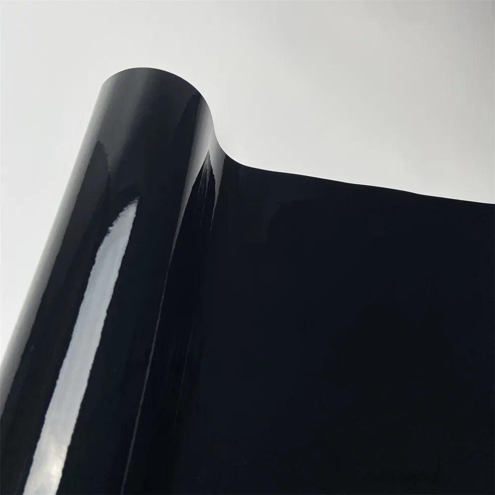 30X152cm Car Stickers Glossy Black Vinyl Car Wraps Film Air Release Channels for Vehicle Motorcycle Bicycle