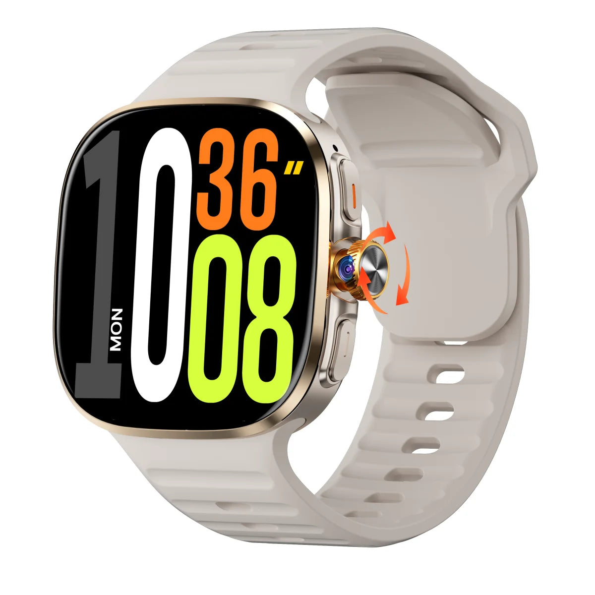 Cellular M99 Smartwatch 2.4 inch Amoled Screen insert 4G/5G Sim Card GPS WIFI 190° Rotating Camera Game Android 10.0 Smart Watch