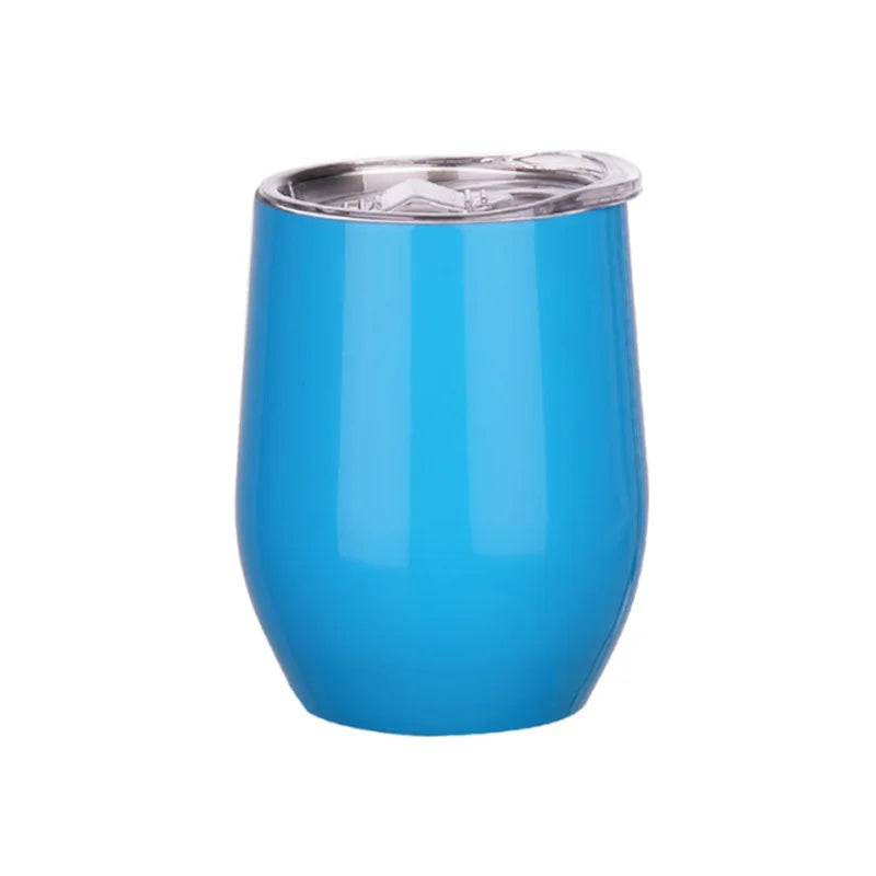 Personalized Your Text & Logo Wine Tumblers Stainless Steel Vacuum Insulated Travel Mug with Lid, Custom Birthday Gift