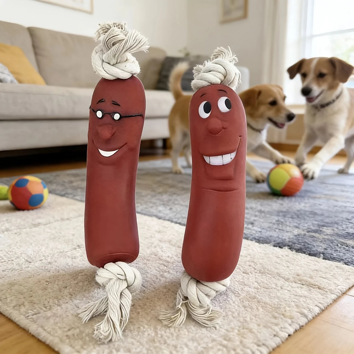 Sausage Dog Chew Toy - Bite-Resistant Teething Toy – photo 5