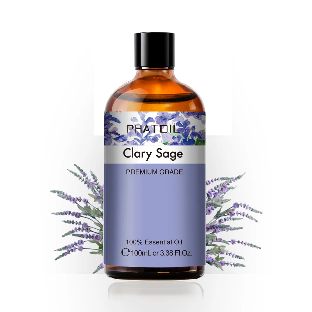 100ml Pure Essential Oil for Diffusers — Aromatherapy (Lavender, Rose, Peppermint & More)