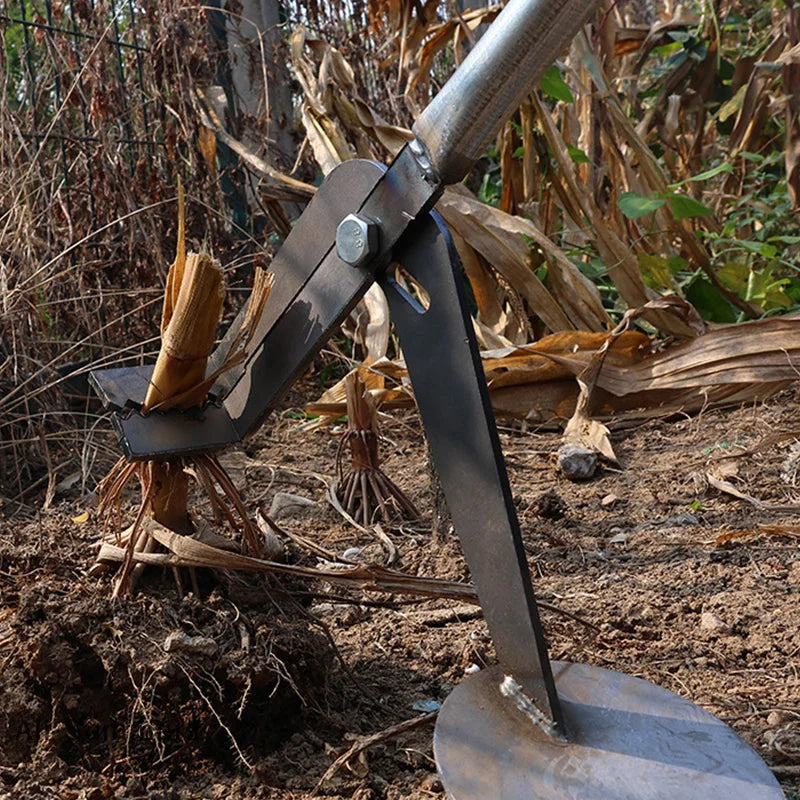 【E】Heavy-Duty Root Remover Garden Tool Designed For Efficient Manual Plant Root Removal Of Corn Stalks And Soybean Root