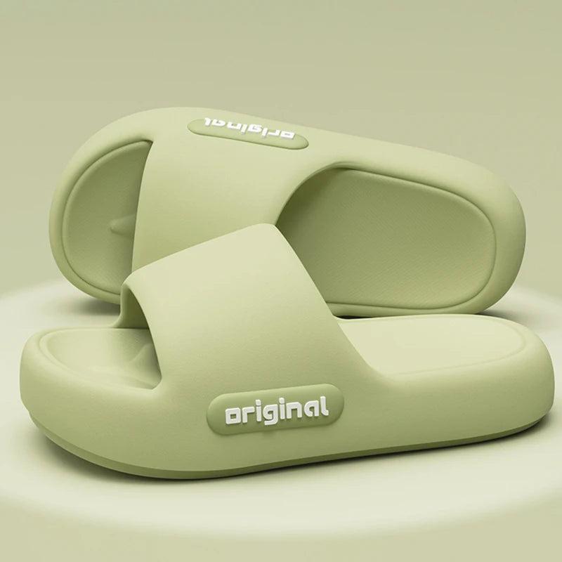 Women's cloud platform slides, soft pillow sandals — view 15 of 18