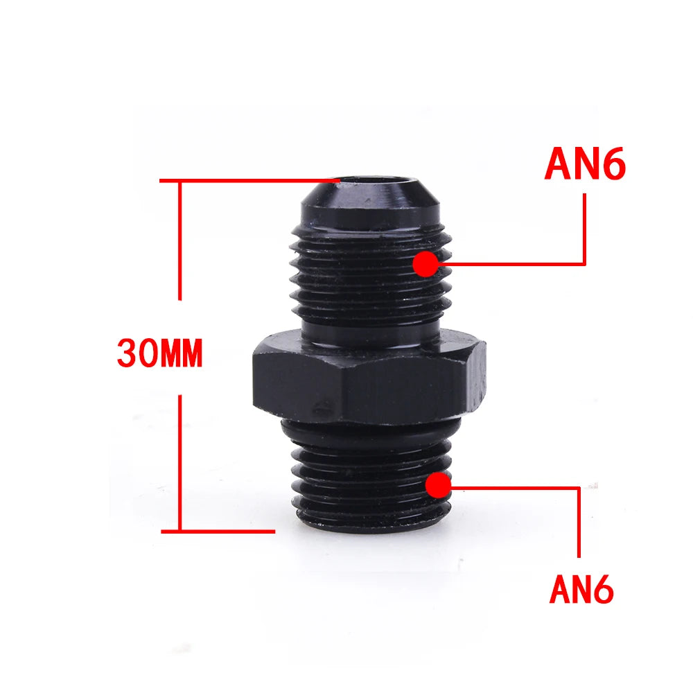 Universal AN6 AN8 AN10 To AN To M14/M16/M18x1.5 Thread Straight Fuel Oil Air Hose Fitting Male Adapter Car Auto Accessories