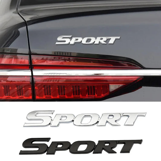 Toyota SPORT Emblem 3D Metal Badge Car Trunk Decal Sticker