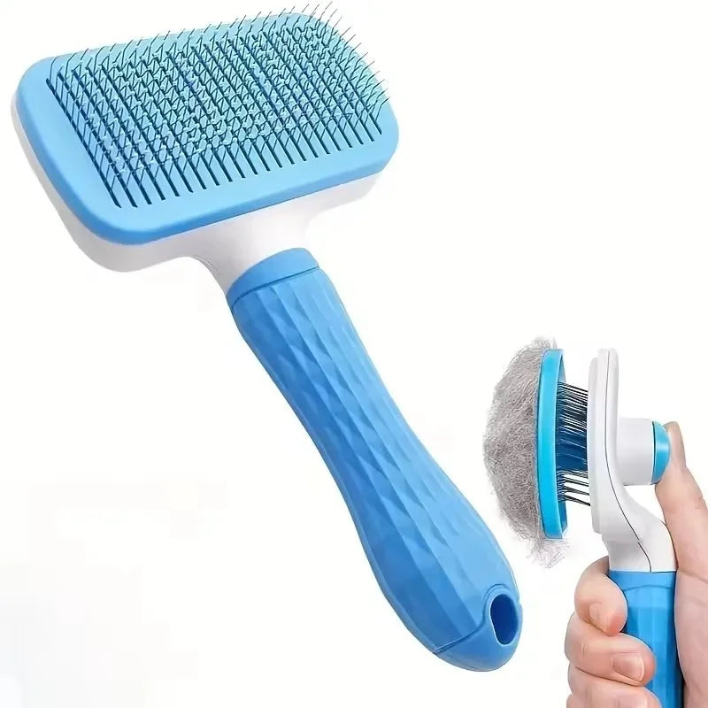 Pet Hair Remover Brush - Dog & Cat Shedding Massage Comb