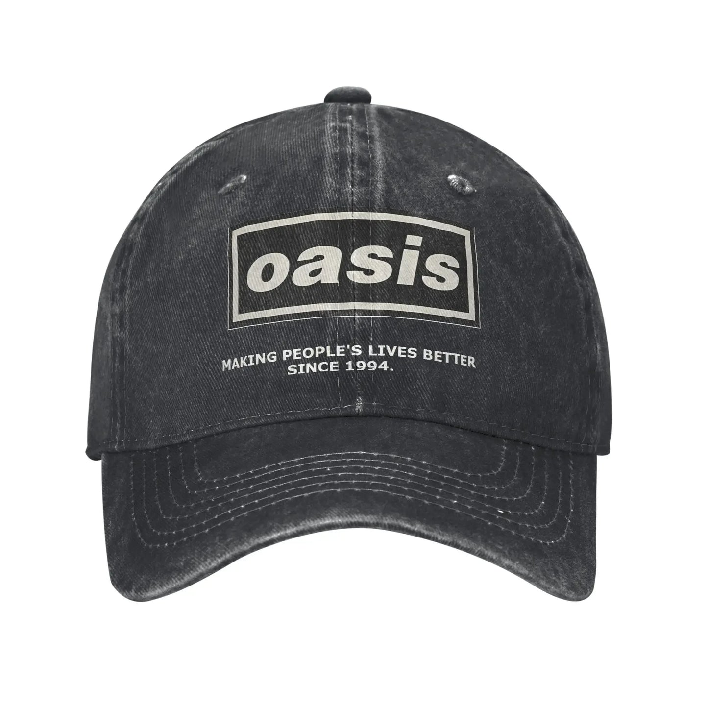 Oasi Band Logo Casual Baseball Cap Trucker Hot Sale Hiking Fishing Hip Hop Hats Fashion Men's Baseball Cap