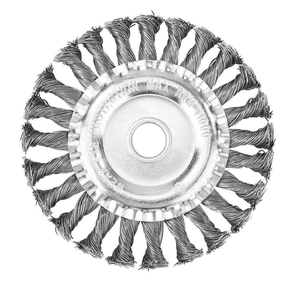 4/5/10Inch Weed Brush Cutter Head Lawn Mower Universal Grass Trimmer Head Steel Wire Wheel Brush Disc Garden Trimmer Head Weed