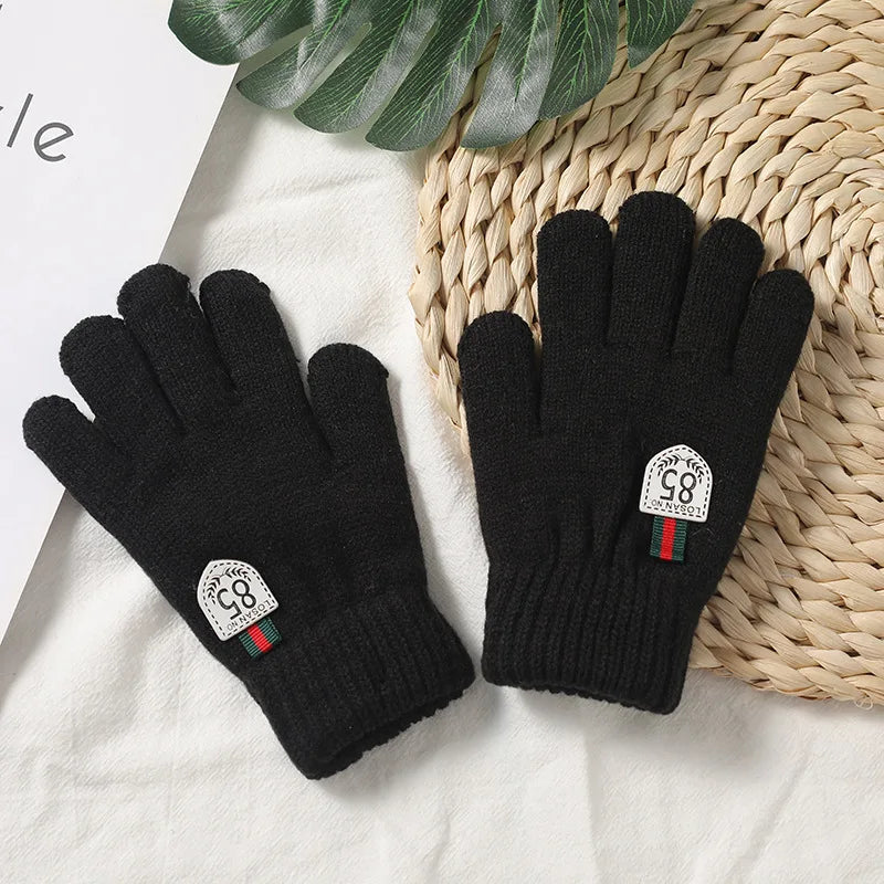 Kids Knit Winter Gloves - Double Layer Gloves for Boys and Girls - photo 5
