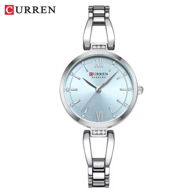 Luxury Women's Stainless Steel Quartz Watch - CURREN 9092