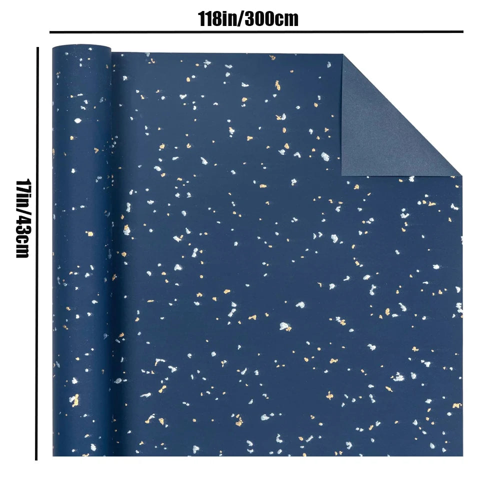 1roll Wrapping Paper Gift Wrapping Paper Gift Floral Wrapping Paper Great for DIY Craft Packaging Christmas Party Gift Box Paper