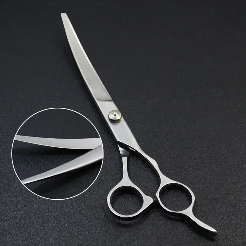 Pet Haircutting Scissors Set - Bent Trimming Shears – photo 4