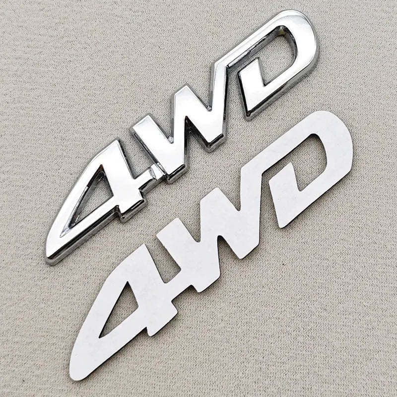 3D Metal Car Sticker Logo 4WD V6 V8 LIMITED Fender Side Badge Rear Trunk Emblem For Toyota LC150 LC200 4Runner Tundra Accessorie