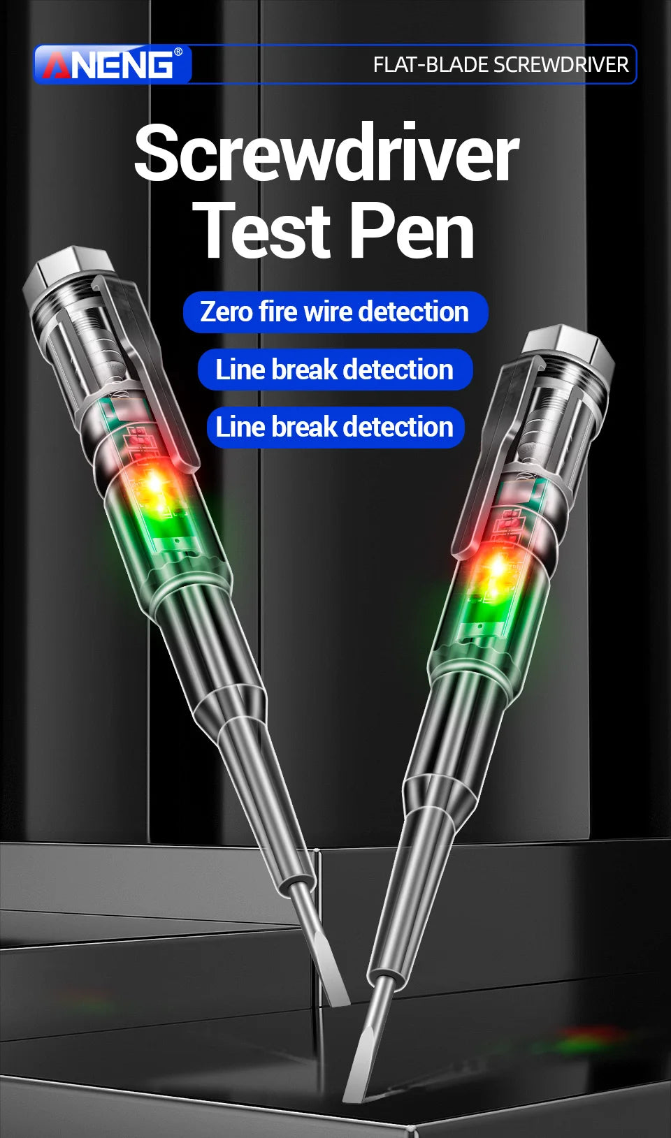 ANENG B12 voltage detector test Pen  Induced Electric Screwdriver Probe Zero Live Wire Detection Sensor household tester