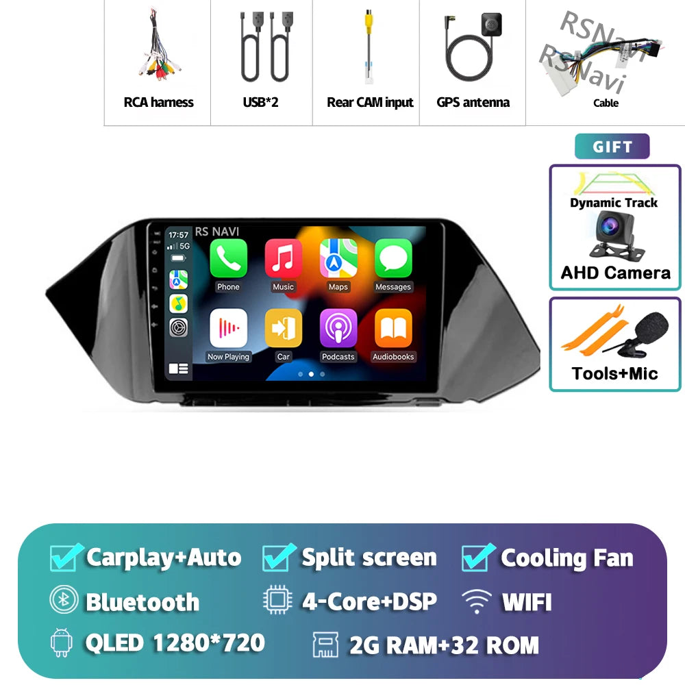 Android 16 Car Radio Multimedia Player For Hyundai Sonata DN8 2019 2020 Carplay Auto WIFI+4G BT Autoradio Stereo DSP Snapdragon