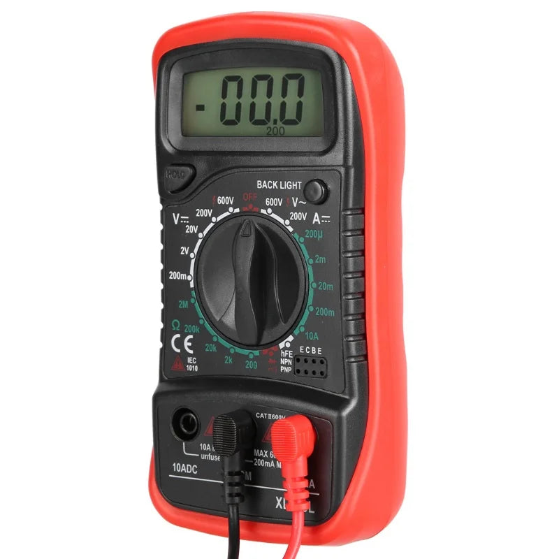 XL830L Handheld LCD Digital Multimeter Voltmeter Ammeter Ohmmeter Current Voltage TesterXL830L Red