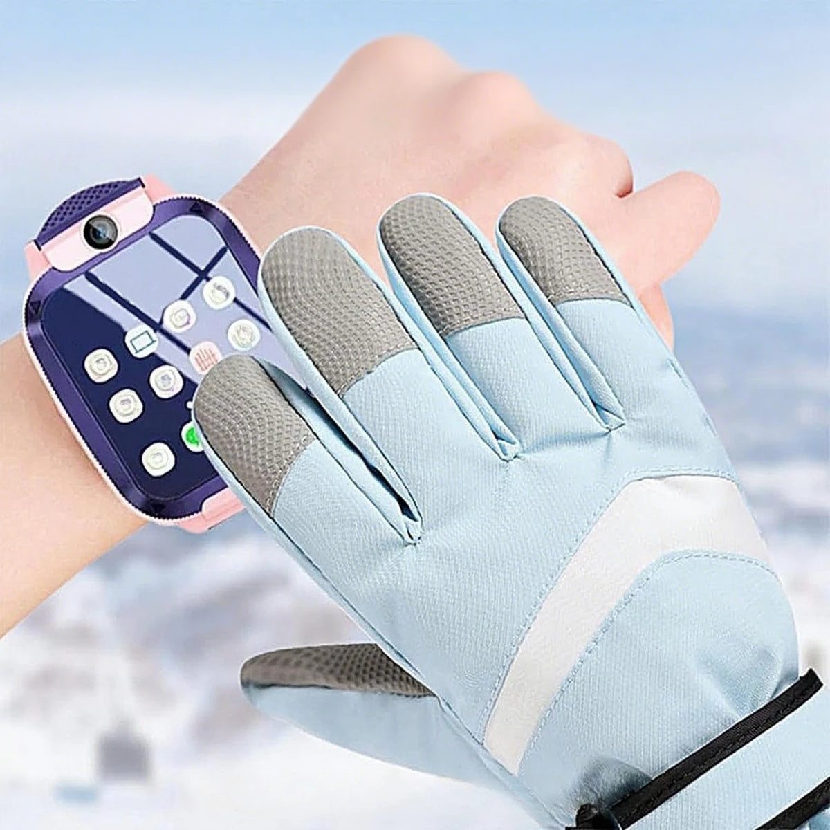 Kids Heavy-Duty Ski Gloves - Windproof Winter Sports Gloves - photo 5