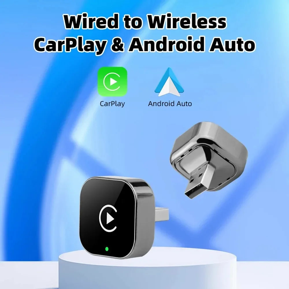 Qzonnect 2026 New Wireless CarPlay & Android Auto Adapter | Wireless Dongle – Ultra-Compact | For Factory-Wired CarPlay AA