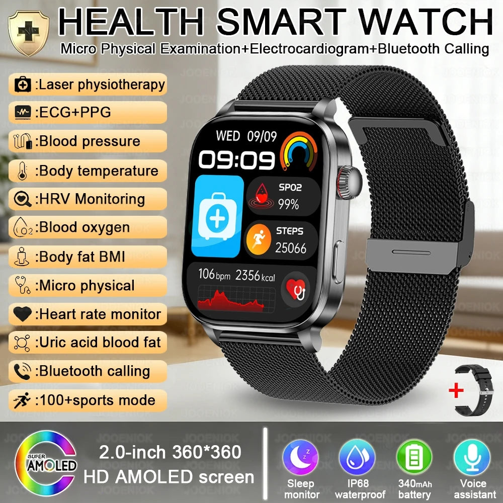 Premium Smart Watch — AMOLED, Bluetooth Calling, Fitness Modes