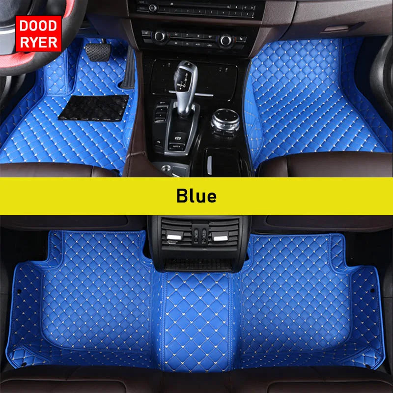 Custom-Fit Leather Car Floor Mats for Ford F-150 2009–2023 (Full Set)