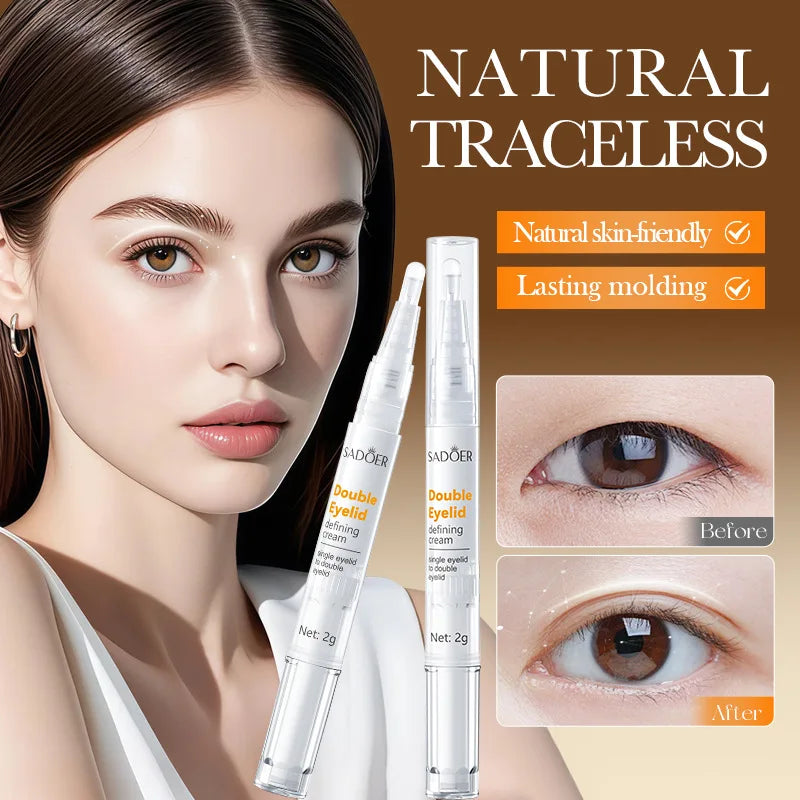 Double Eyelid Shaping Cream Lift Eyes Styling Tool Makeup Long Lasting Invisible Waterproof Single to Double Natural Big Eye