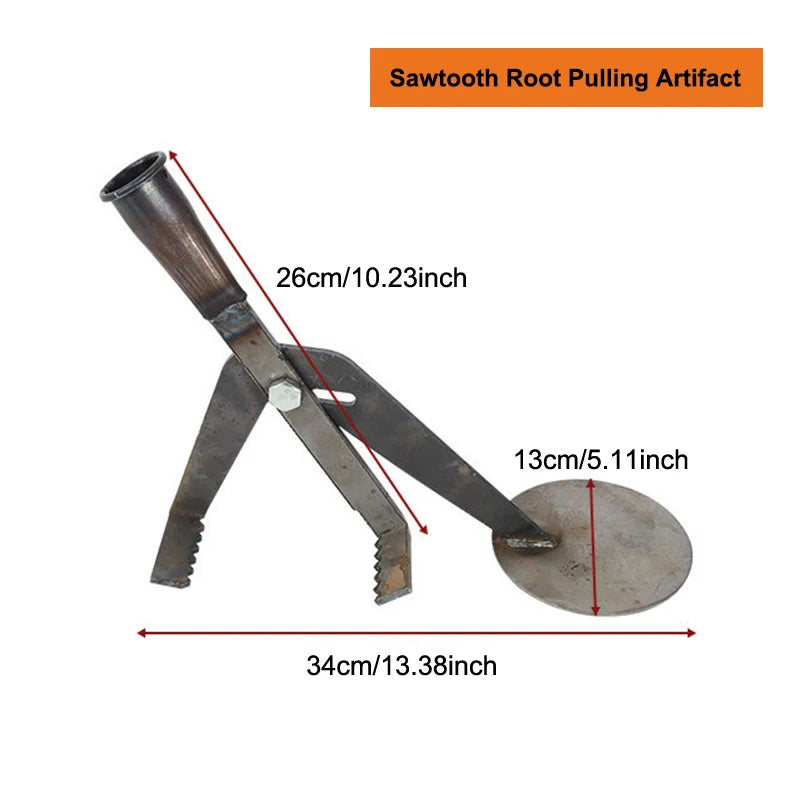 【E】Heavy-Duty Root Remover Garden Tool Designed For Efficient Manual Plant Root Removal Of Corn Stalks And Soybean Root