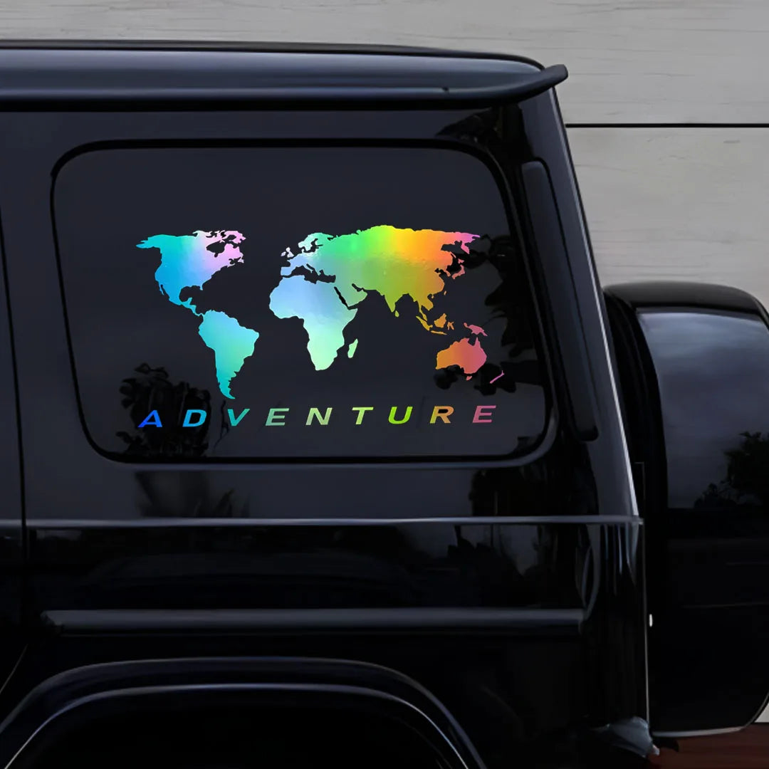 World Map Universal Auto Sticker Art Auto Motorcycle Trucks Racing SUV Bumper Laptop Suitcase Vinyl Decal