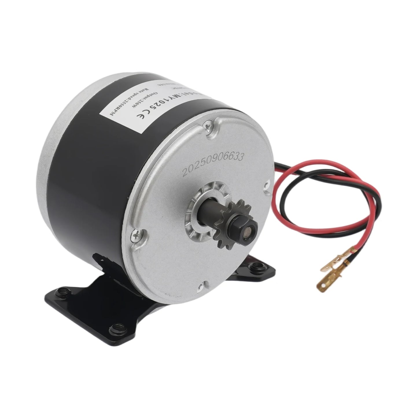 250W 24V Electric Motor with Sprocket Teeth Sprocket Motor Electric Scooter Motor 2750rpm for Electric Scooters Bicycles