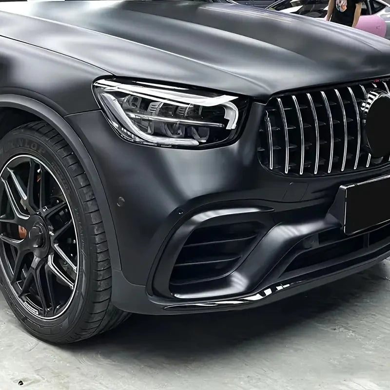 Matte Black Vinyl Wrap Adhesive Film Air Release Decal Sheet Vehicle Motorbike Car Wrapping