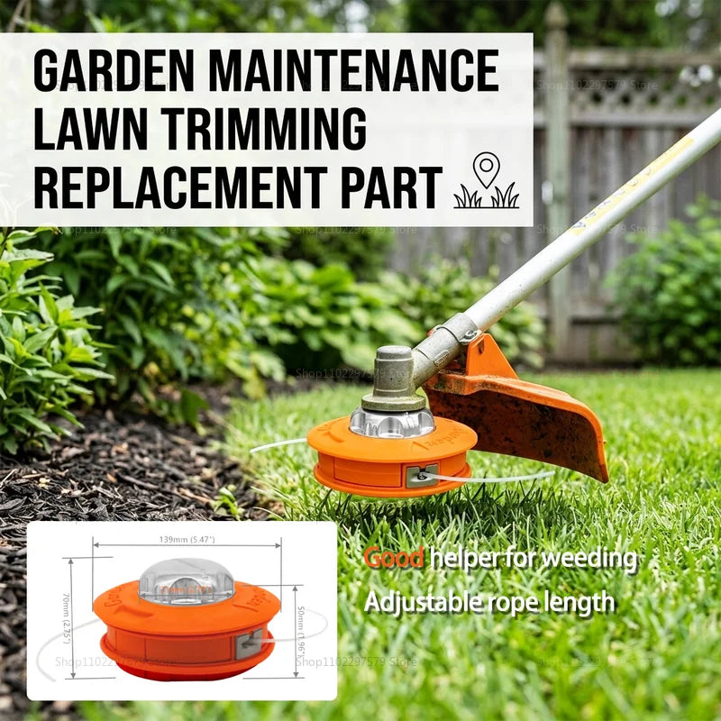 High-quality M10*1.25 automatic lawn mower head, suitable for most garden machinery hedge trimmers.