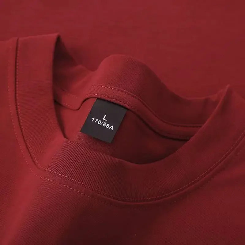 600g Heavyweight Cotton T-Shirt — Unisex Oversized Short-Sleeve Tee