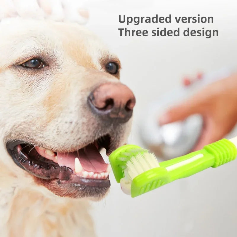 3-Head Soft Pet Toothbrush - Easy-Grip for Small Breeds – photo 5