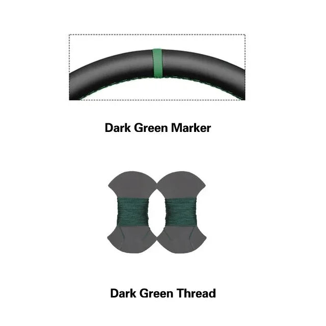 Black Faux Leather Car Steering Wheel Cover For Chevrolet Silverado 1500 Avalanche Blazer K 1500 Chevy Van Tahoe 1999-2002