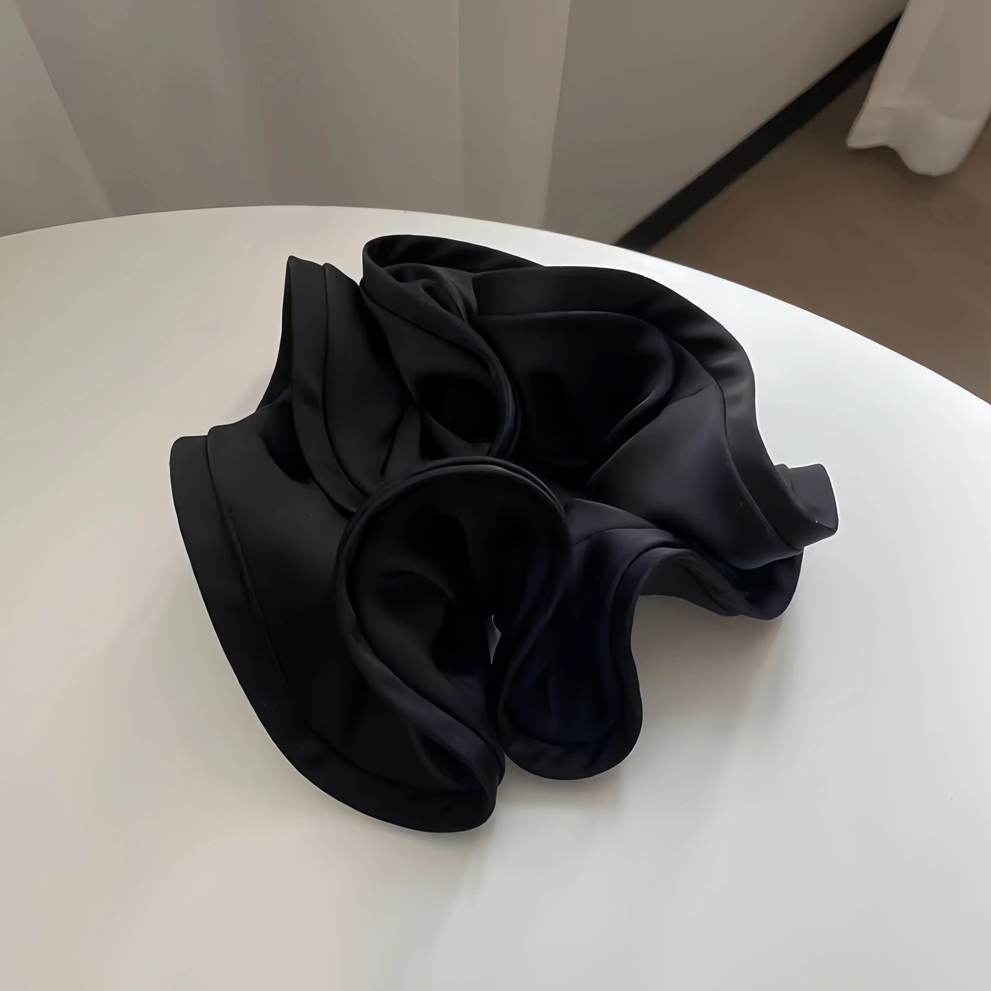 Korean Satin Ribbon Scrunchies – Elastic Hair Ties & Bow Ponytail Accessories for Women (Single & Multi-Pack)