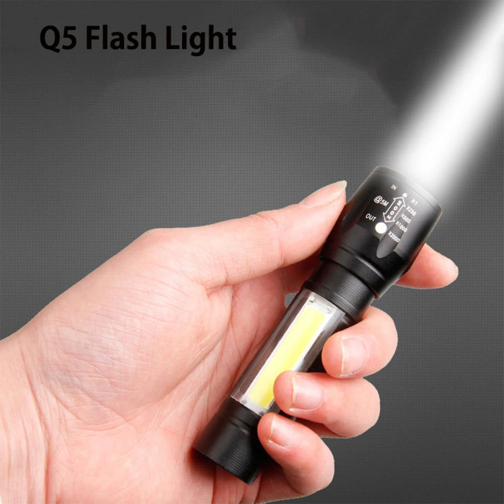 USB Rechargeable 30W High Power LED Flashlight Waterproof 5 Modes Tactical Torch Super Long Shot for Outdoor Camping