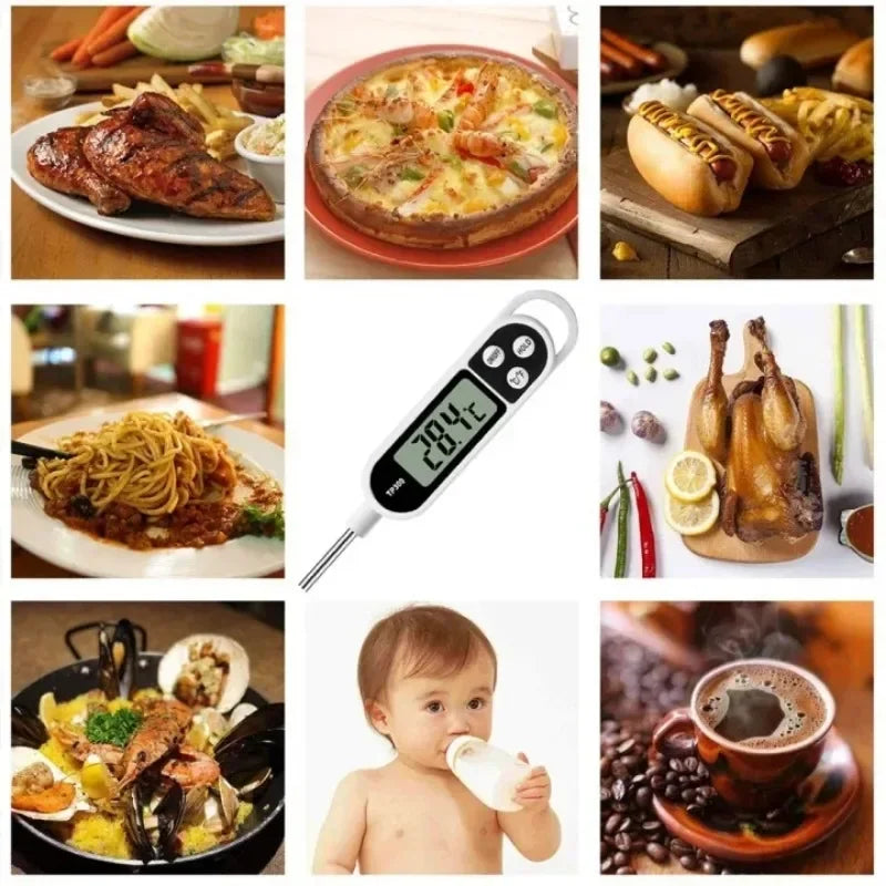 Food Thermometer TP300 Digital Kitchen Water Oil Thermometer for Meat Cooking Food Probe BBQ Electronic Oven Kitchen Tools